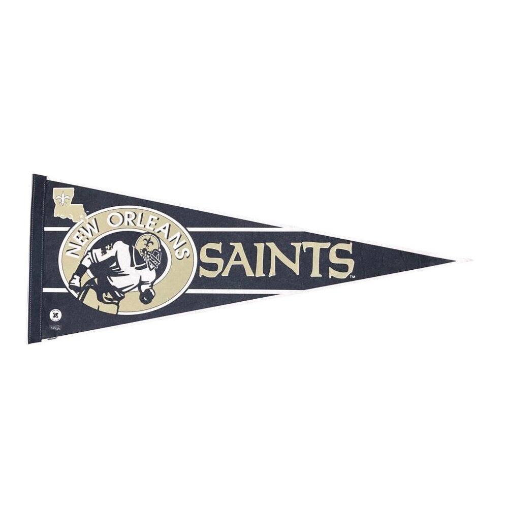 Vintage New Orleans Saints NFL Pennant 12" X 30"